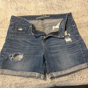 Universal Thread Blue Jean Shorts Distressed Cuffed